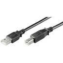 Goobay 93597 USB 2.0 Hi-Speed Kabel, Schwarz, 3 m - USB...