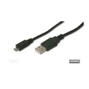 ASSMANN USB 2.0 Kabel, USB-A -  micro USB-B Stecker, 1,8 m