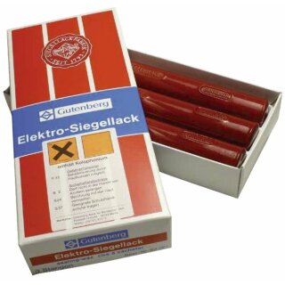 Gutenberg Siegellack Elektrolack, zinnoberrot