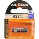 Ansmann 1516-0001 Alkaline Batterie A27, 12V, 1er Blister...