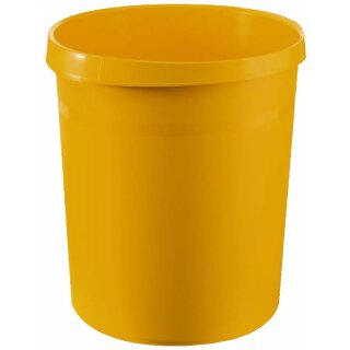 HAN Papierkorb GRIP, 18 Liter, rund, gelb