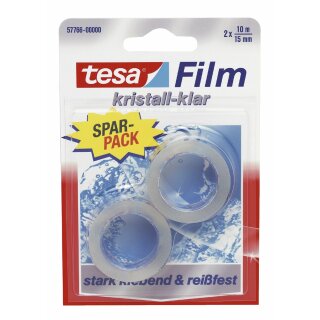 Tesa® 57766-00000 Film kristall klar 2x 10mx15mm