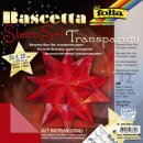 Folia 820/2020 Bascetta Stern - rot, transparent,...