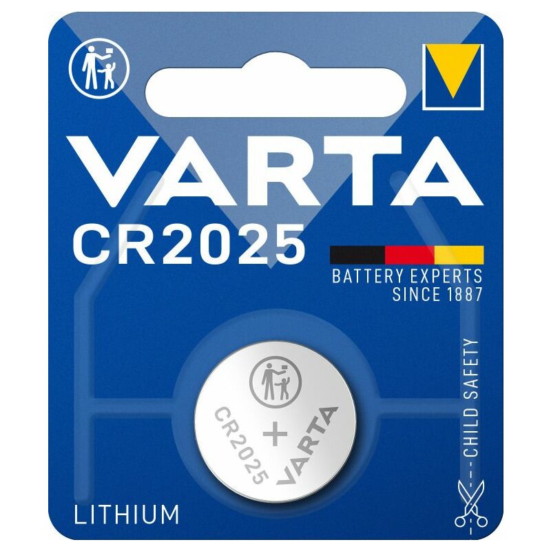 Knopfzelle Varta CR2025 CR2032 Knopfzellen Batterie Bulk Blister MHD 2028 