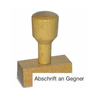 Vorgangsstempel - Abschrift an Gegner