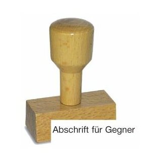 Vorgangsstempel - Abschrift für Gegner