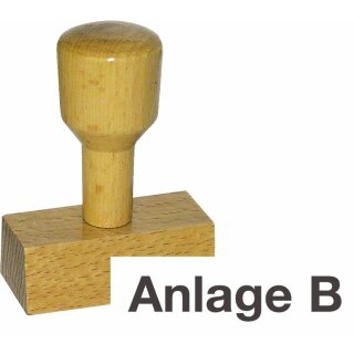 Vorgangsstempel - Anlage B