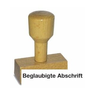 Vorgangsstempel - Beglaubigte Abschrift