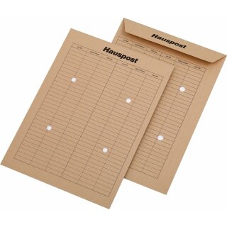 Hausposttaschen C4 , 110 g/qm, braun, 250 Stück