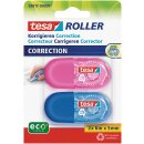 tesa 59817-00000-00 Korrigier-Roller rosa und blau 2x 6mx5mm