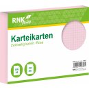 RNK Verlag 114853 Karteikarten - DIN A5, kariert, rosa,...
