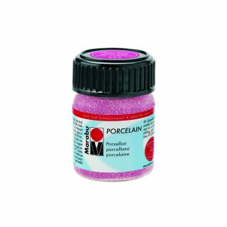 MARABU 1105 39 533 Porzellanmalfarbe Glitter rosa 15ml