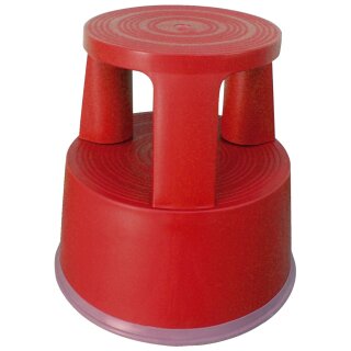 Rollhocker aus Kunststoff - Gewicht 2,9 kg, rot