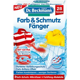 Dr. Beckmann Farb &amp; Schmutz F&auml;nger 28er T&uuml;cher