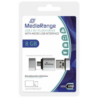 USB Mobile 2 in 1 OTG USB-Stick 8GB