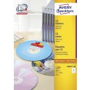 Avery Zweckform® L6043-100 L6043-100 CD-Etiketten,...
